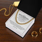 To My Boyfriend Cuban Chain Necklace *bfc3