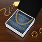 To My Boyfriend Cuban Chain Necklace *h22