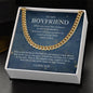 To My Boyfriend Cuban Chain Necklace *h22