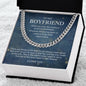 To My Boyfriend Cuban Chain Necklace *h22