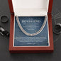 To My Boyfriend Cuban Chain Necklace *h22