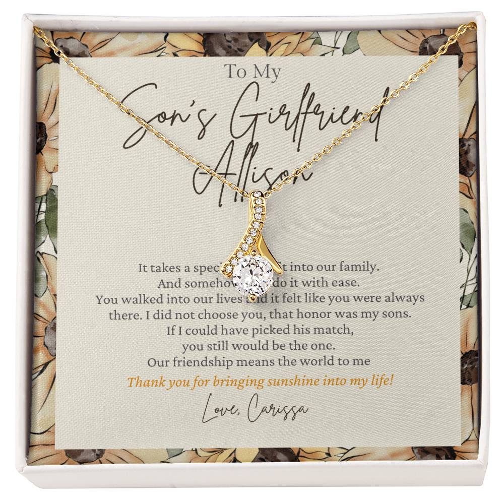 CUSTOM - To My Son's Girlfriend Love Carissa