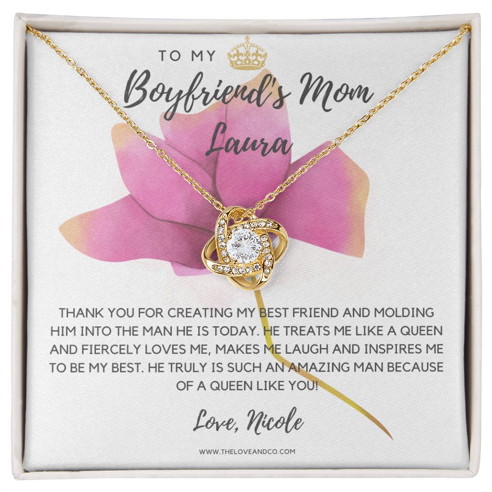 CUSTOM - To My Boyfriends MOm Laura Love Nicole