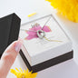 To My Wife Necklace - Pink Rose