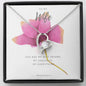 To My Wife Necklace - Pink Rose