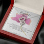 To My Boyfriend's Mom - Pink Rose Necklace *bf23