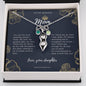 To My Badass Mom Pea Pod From Your Daughter Necklace