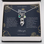 To My Badass Mom Peapod Necklace