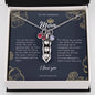 To My Badass Mom Peapod Necklace