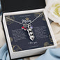 To My Badass Mom Peapod Necklace