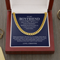 To My Boyfriend Cuban Chain Necklace *h19