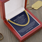 To My Boyfriend Cuban Chain Necklace *h19
