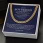 To My Boyfriend Cuban Chain Necklace *h20