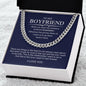 To My Boyfriend Cuban Chain Necklace *h20