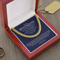 To My Boyfriend Cuban Chain Necklace *h20