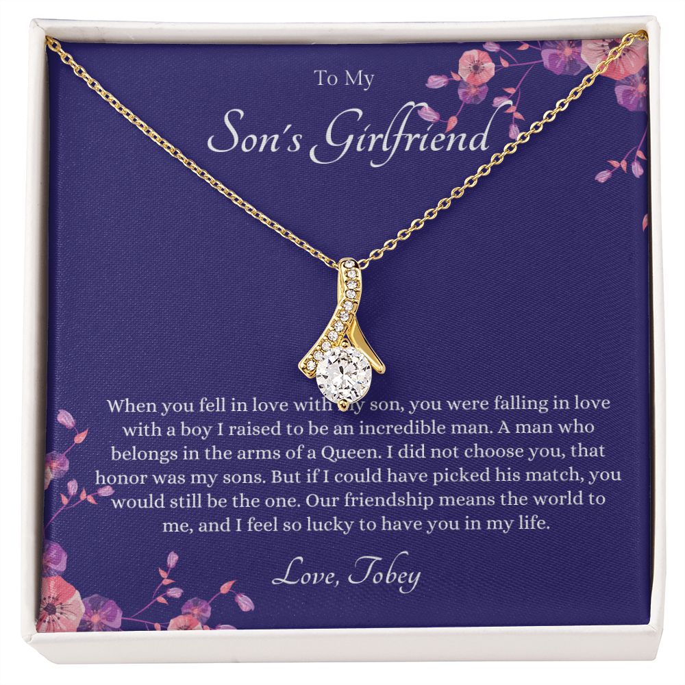 CUSTOM - To My Son's Girlfriend love Tobey John Joyner