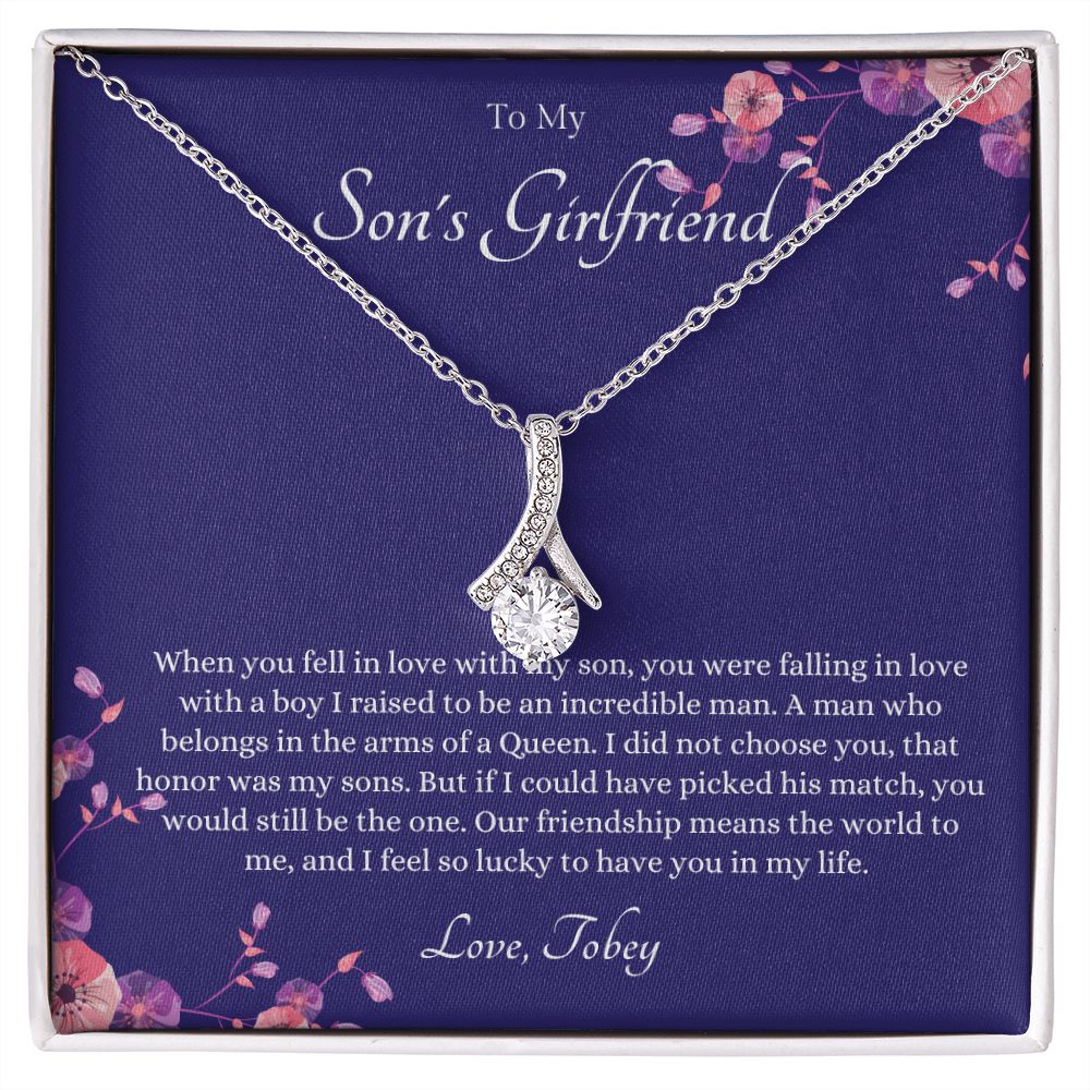 CUSTOM - To My Son's Girlfriend love Tobey John Joyner