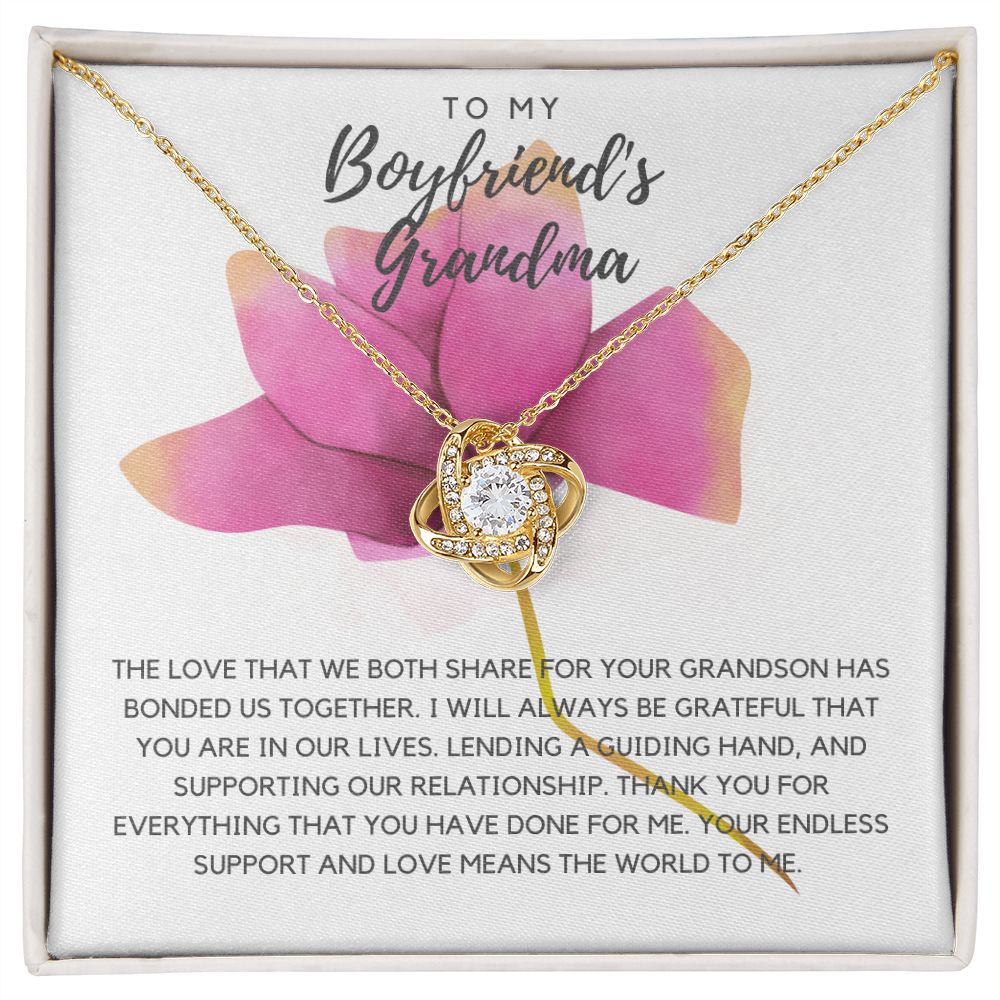 Boyfriend's Grandma Love Knot Necklace *bfg1