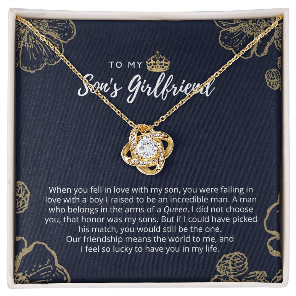 To My Son's Girlfriend Queen Necklace