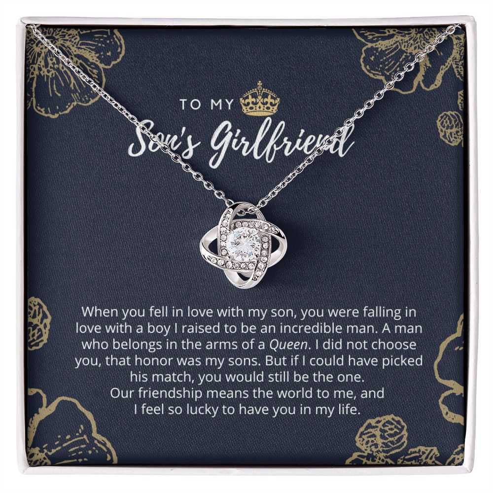 To My Son's Girlfriend Queen Necklace