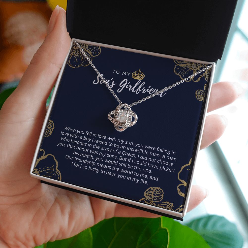 To My Son's Girlfriend Queen Necklace