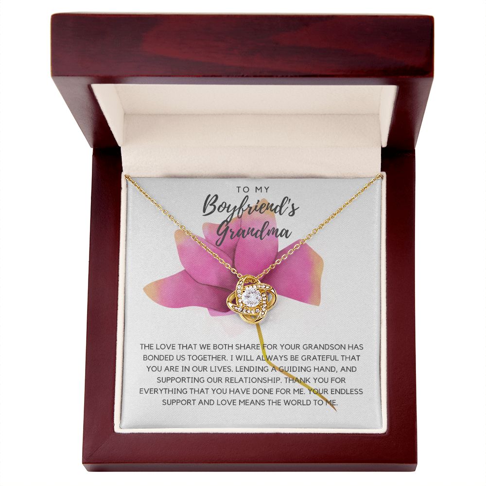 Boyfriend's Grandma Love Knot Necklace *bfg1