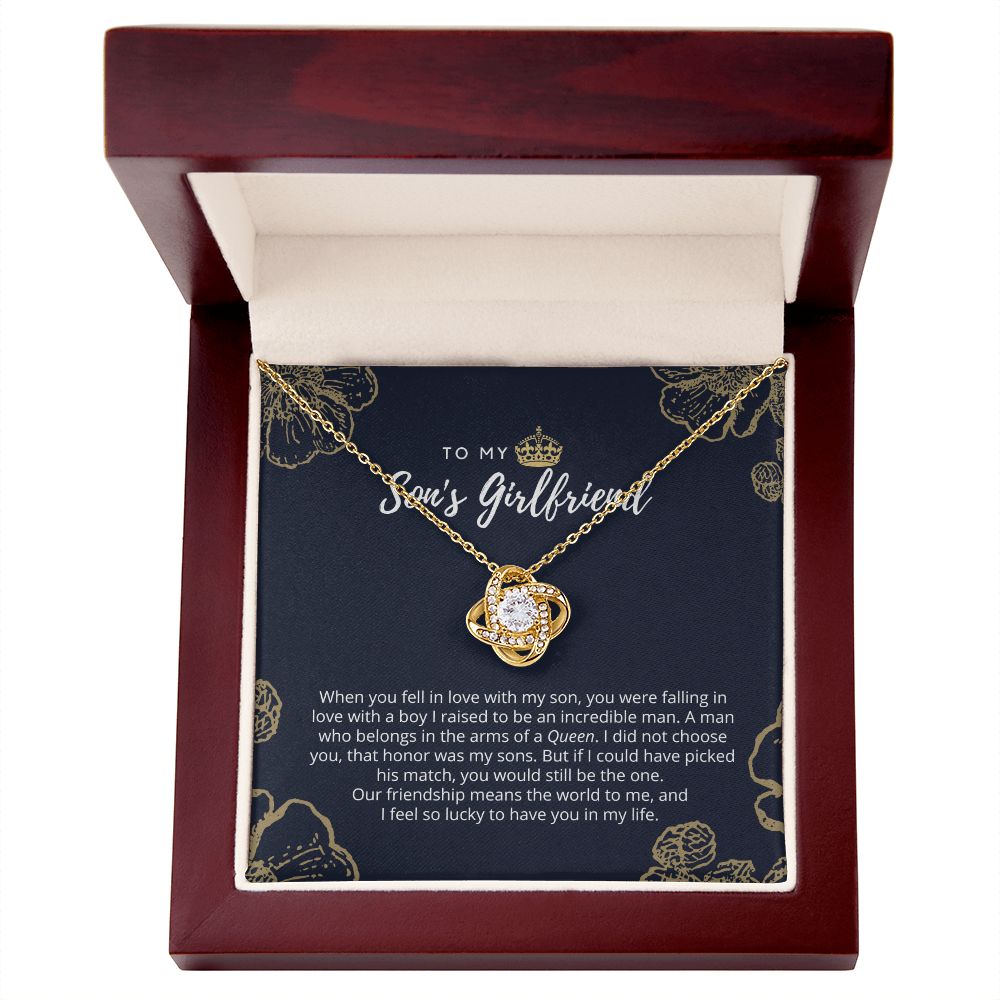 To My Son's Girlfriend Queen Necklace