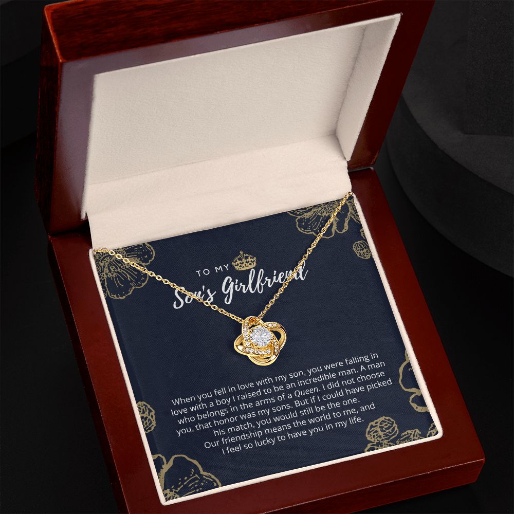To My Son's Girlfriend Queen Necklace