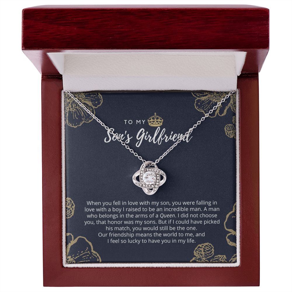 To My Son's Girlfriend Queen Necklace
