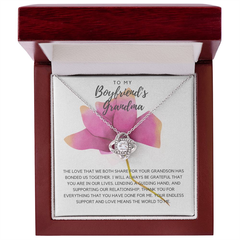 Boyfriend's Grandma Love Knot Necklace *bfg1