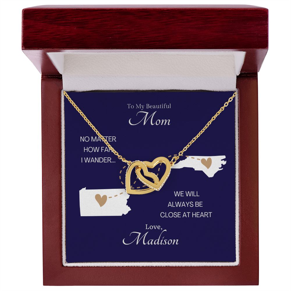 CUSTOM - Long Distance Mom Necklace Love Madison Miller