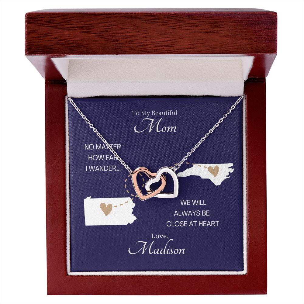 CUSTOM - Long Distance Mom Necklace Love Madison Miller