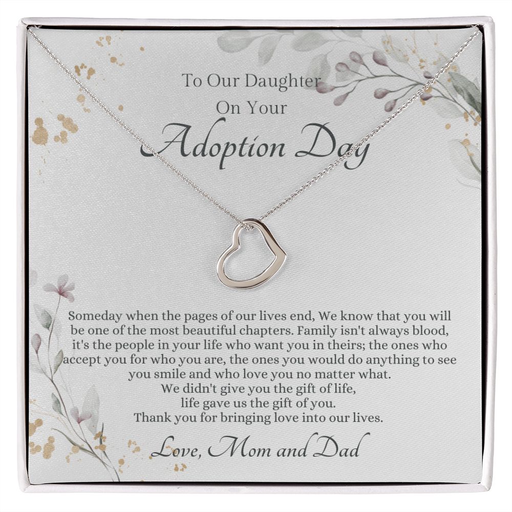 Adopted Daughter Heart Necklace