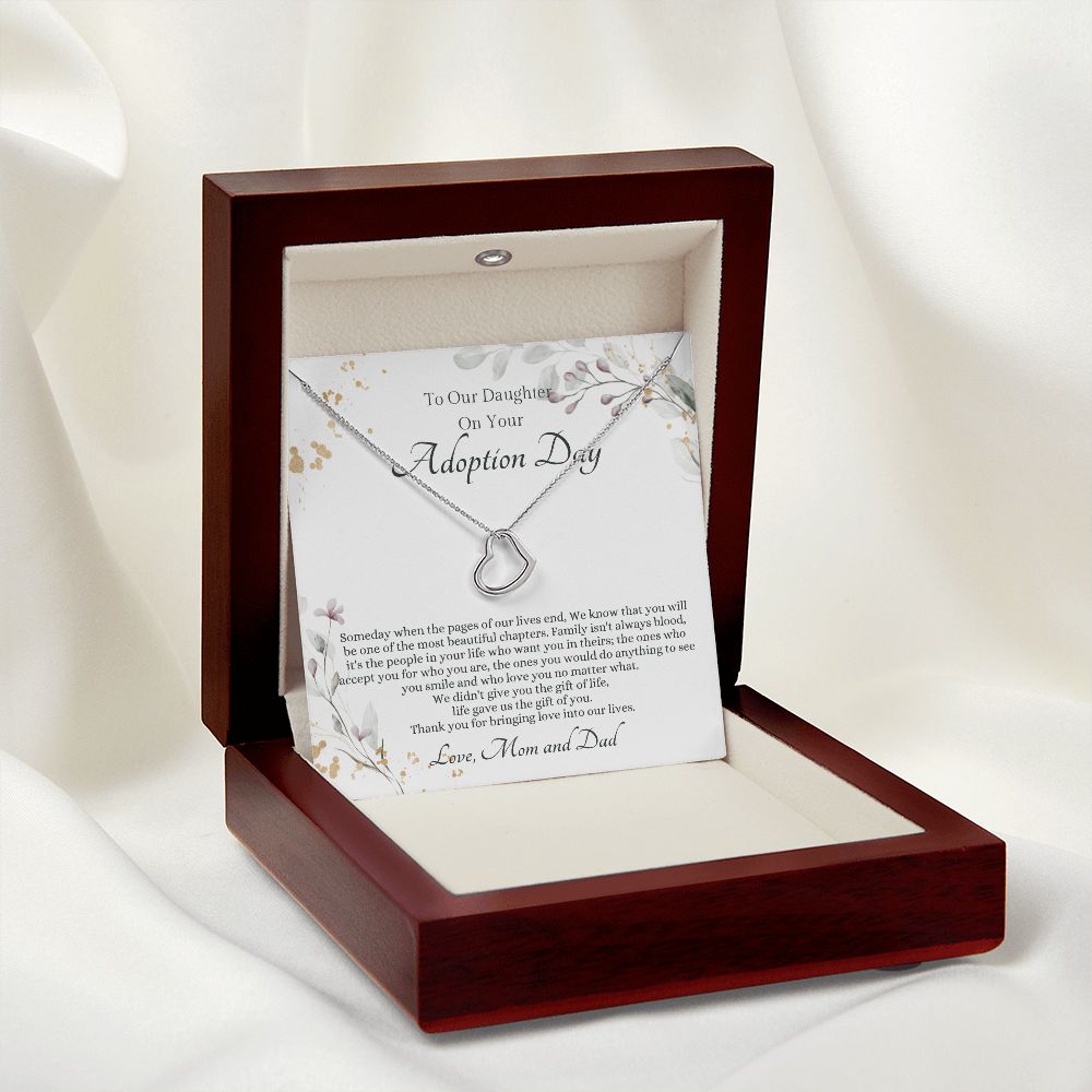 Adopted Daughter Heart Necklace