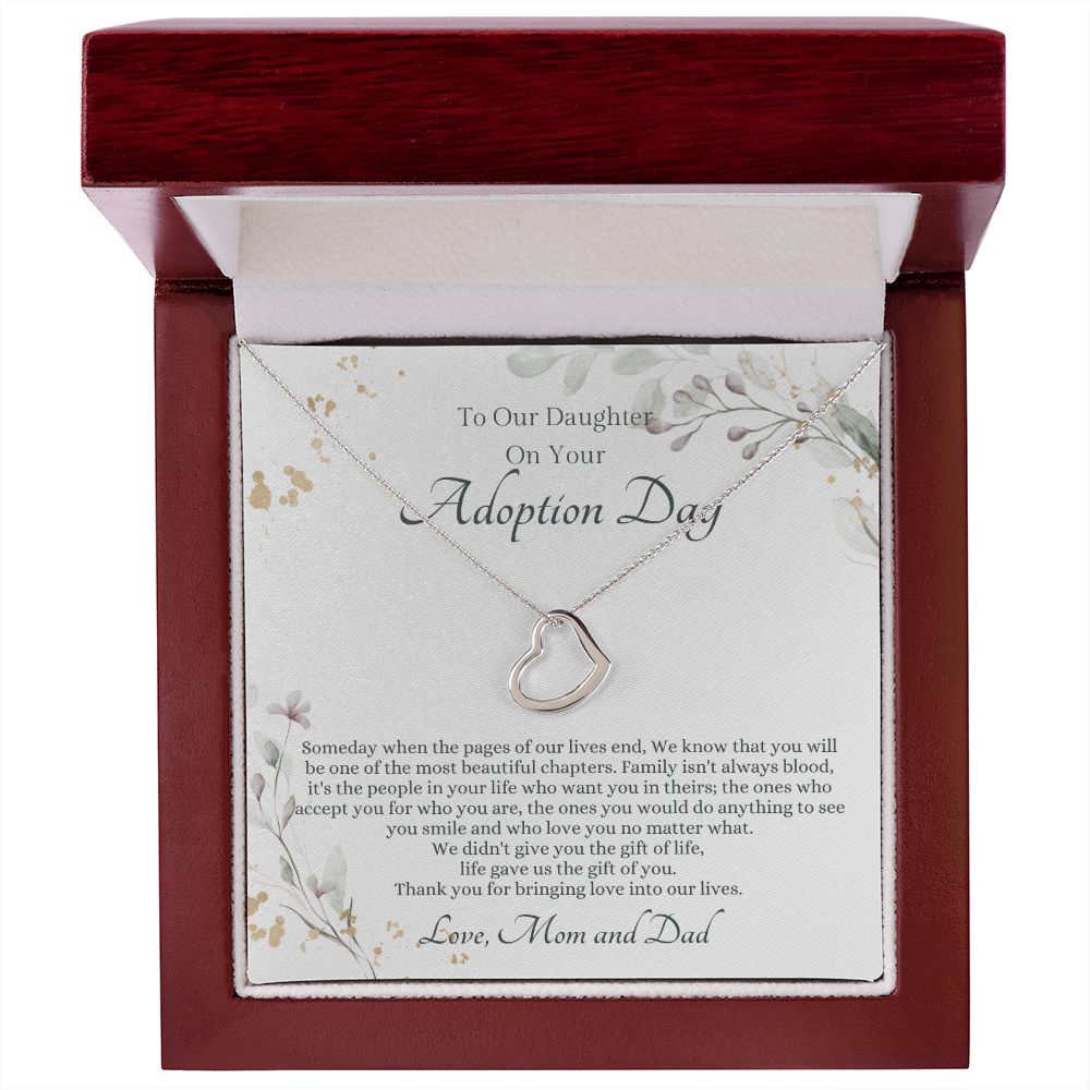 Adopted Daughter Heart Necklace