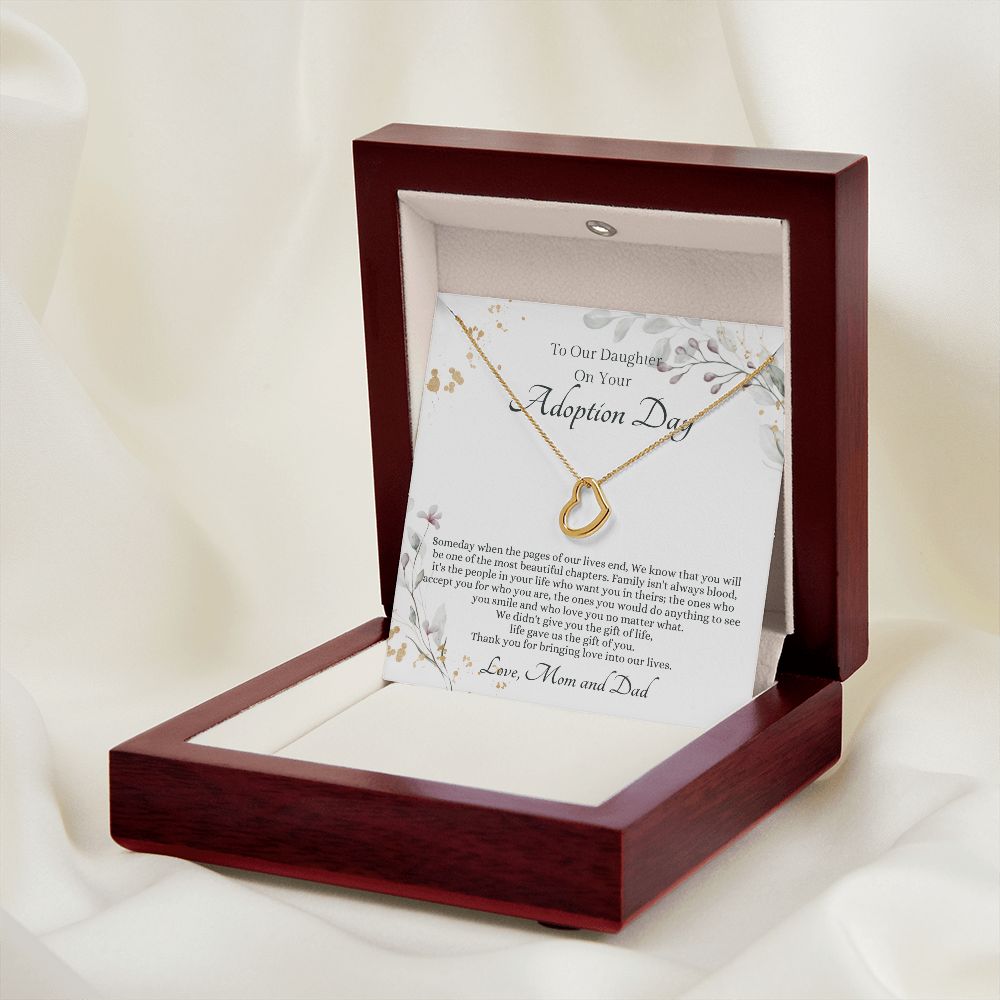 Adopted Daughter Heart Necklace