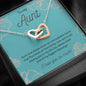 To My Aunt From Niece Necklace