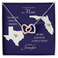 To My Beautiful Mom Long Distance Love Knot *mld20