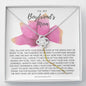 To My Boyfriend's Mom Necklace - Pink Rose Necklace *bf21