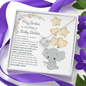 My Baby is Growing a Baby Bestie Love Knot Necklace *bb1