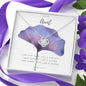 To My Aunt Necklace, Aunt from Niece Gift - Purple Flower