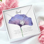 To My Aunt Necklace, Aunt from Niece Gift - Purple Flower