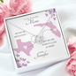 To My Beautiful Mom Long Distance Love Knot *mld1