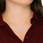 To My Aunt Necklace, Aunt from Niece Gift - Purple Flower