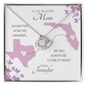 To My Beautiful Mom Long Distance Love Knot *mld6