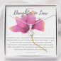 To My Daughter In Law On Your Wedding Day Necklace - Pink Rose
