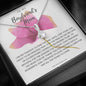 To My Boyfriend's Mom - Pink Rose Necklace *bf20