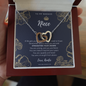 To My Badass Niece Love Auntie Interlocking Bracelet