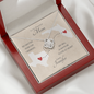 To My Beautiful Mom Long Distance Love Knot *mld8