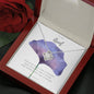 To My Aunt Necklace, Aunt from Niece Gift - Purple Flower